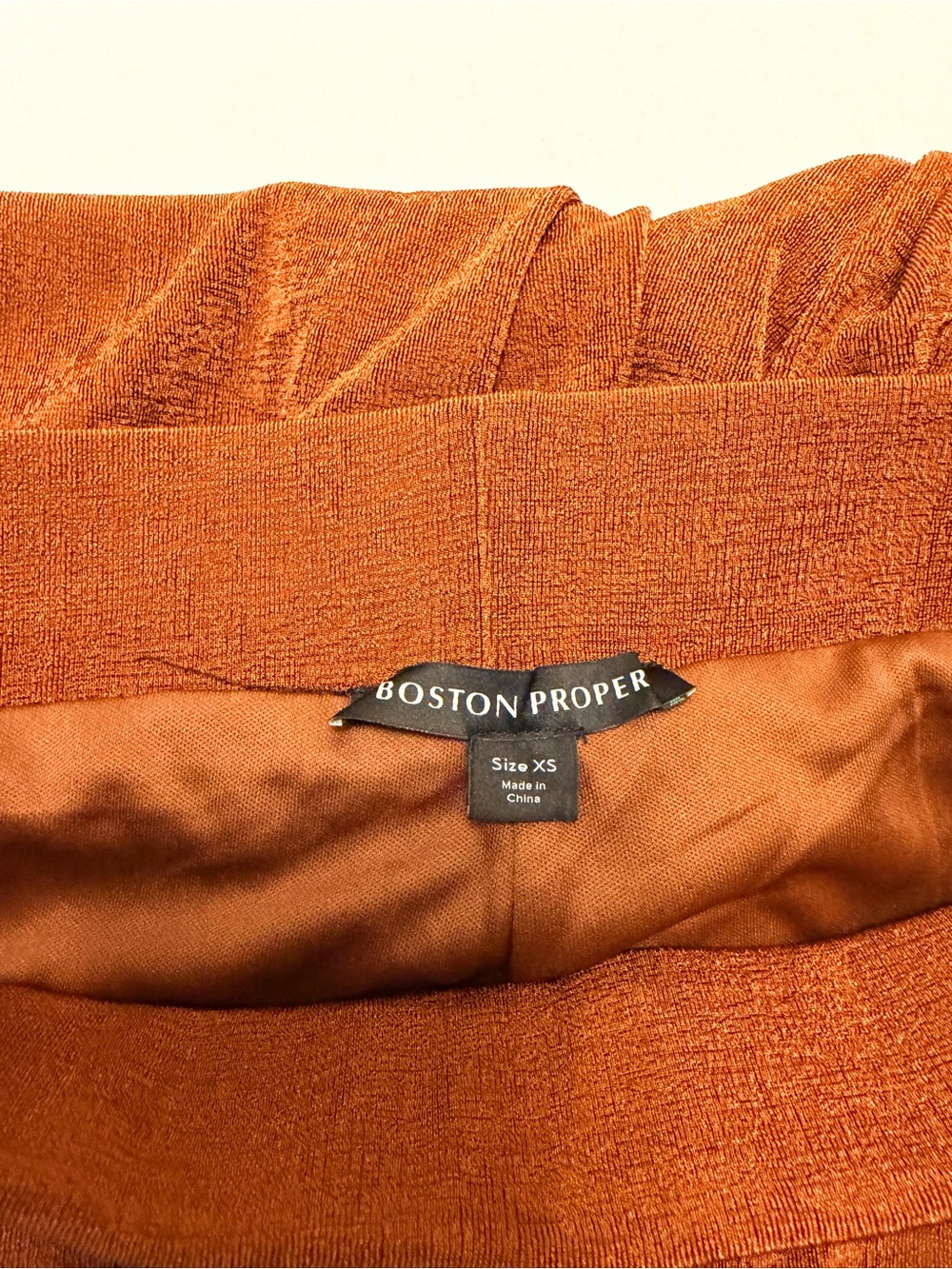Boston Proper Women's Rust Orange Halter 2pc Suit W/Detachable Tortoise Chain XS - Picture 9 of 11